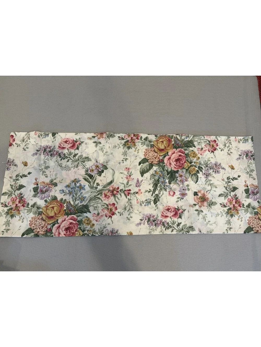 Dan Rivers Set Of 2 Balloon Valances Floral Cottage Shabby Chic NWT